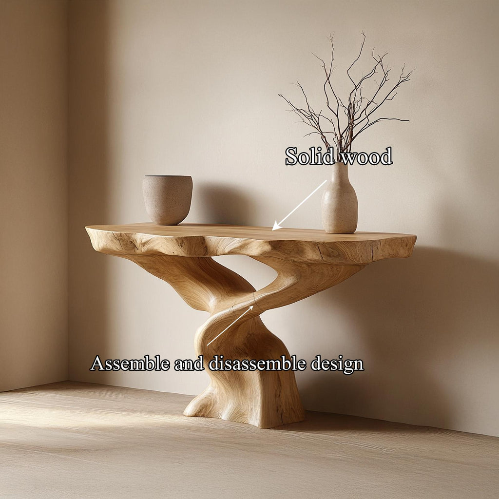 Sculptural Console Table Living Room Interior Artistic Statement SINLSACS443