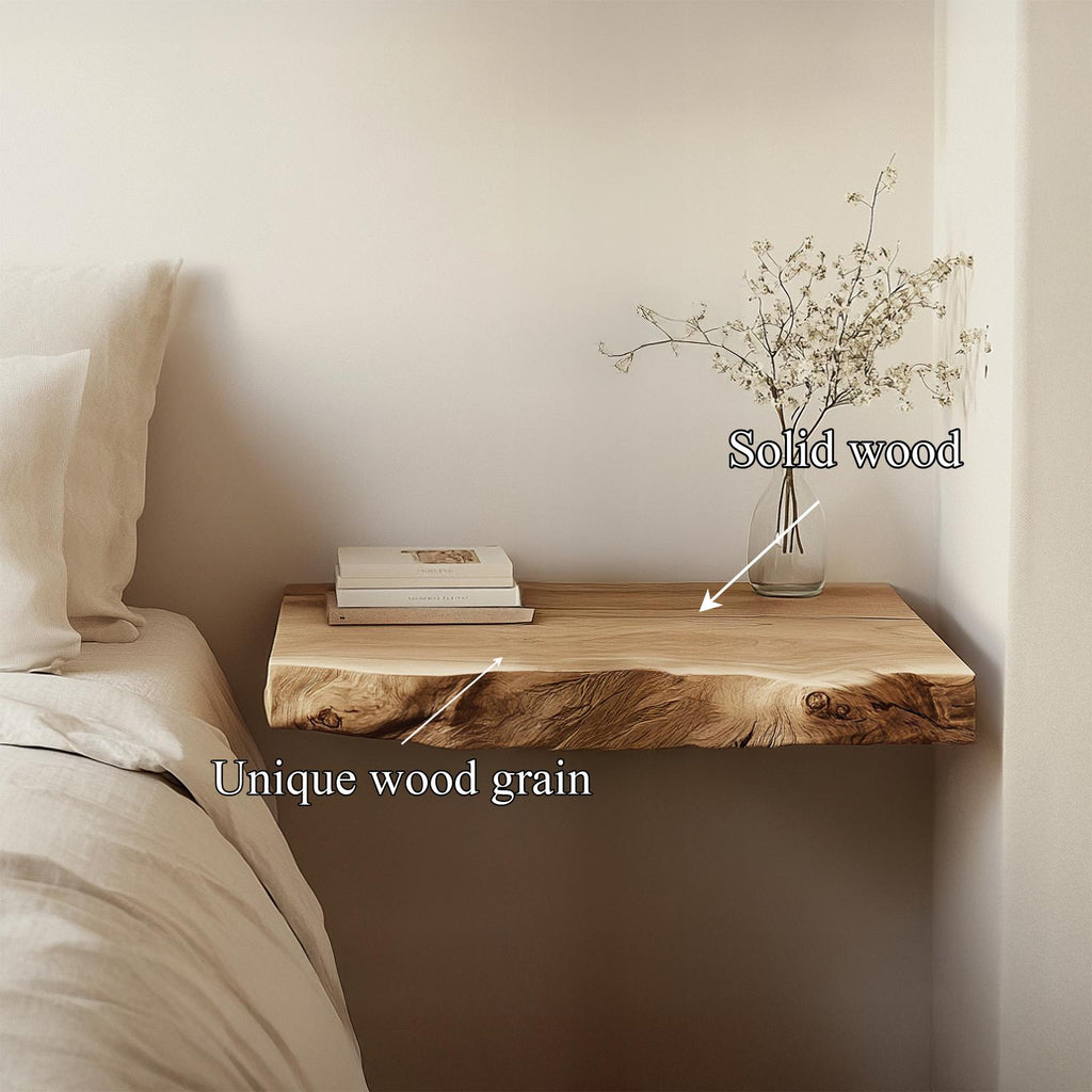 Rustic Floating Nightstand For Bedroom And Small Space SINLSAFL461