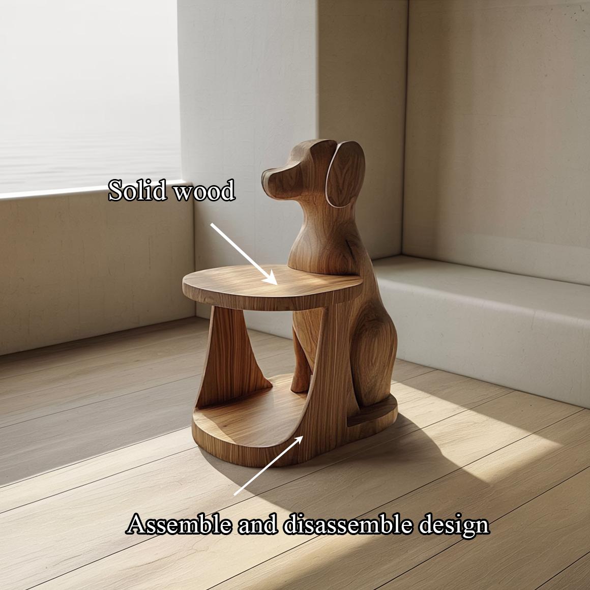 Modern Sculptural Dog Side Table For Living Room And Bedroom