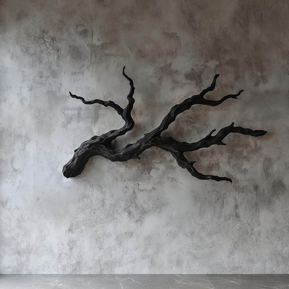 Handcrafted Branch Wood Wall Art, Rustic Nature-Inspired Tree Limb Sculpture for Living Room Bedroom, Model