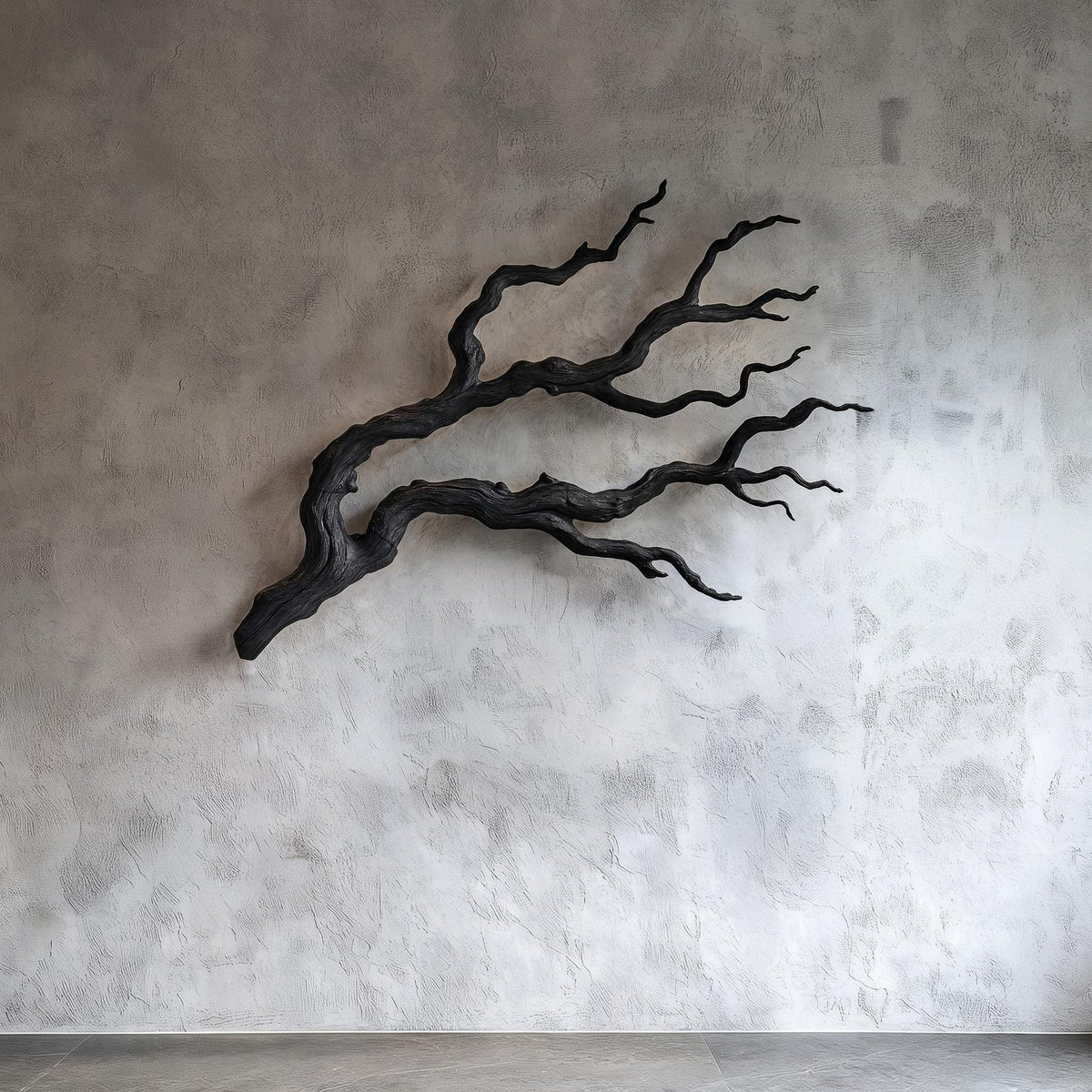 Nature Inspired Branch Wall Art, Handcrafted Organic Wood Tree Limb Sculptural Wall Decor for Living Room, Model
