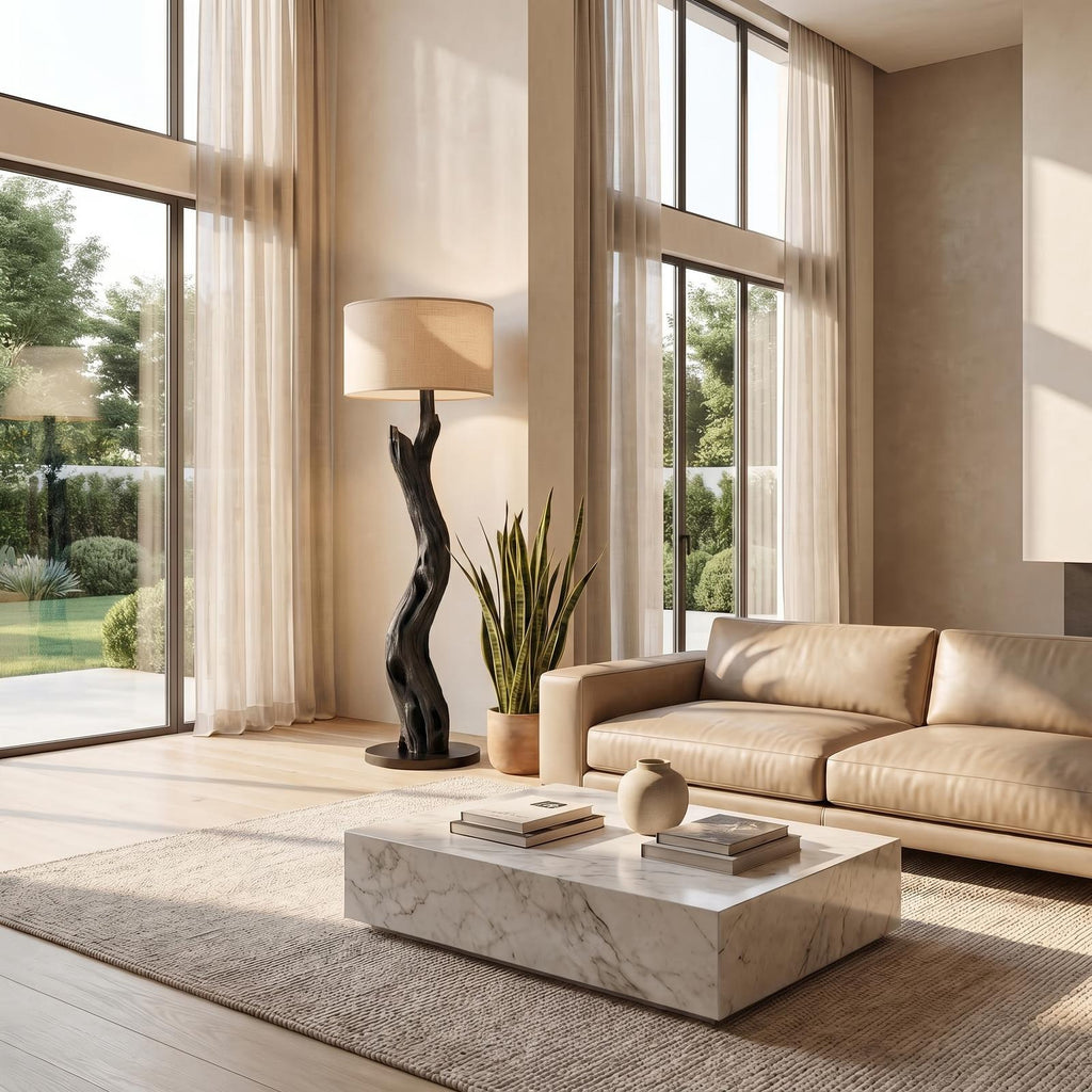Organic Modern Standing Lamp For Bedroom And Living Room