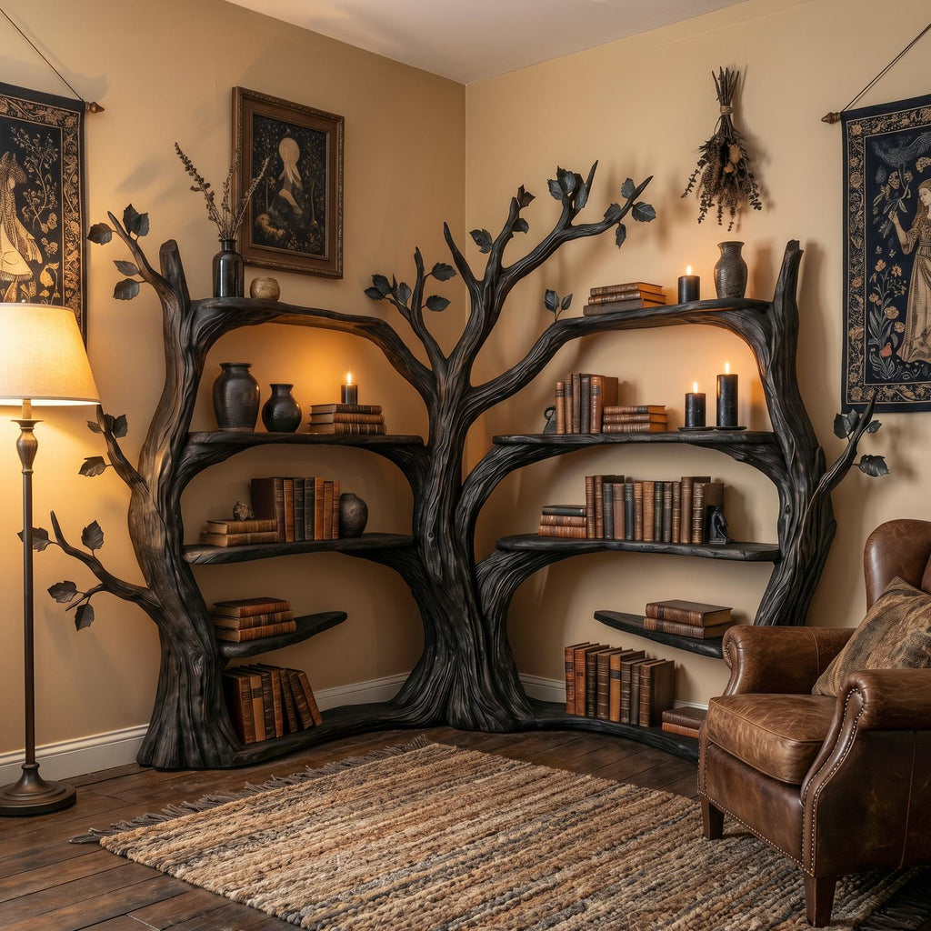 Tree Corner Bookshelf For Living Room And Reading Room