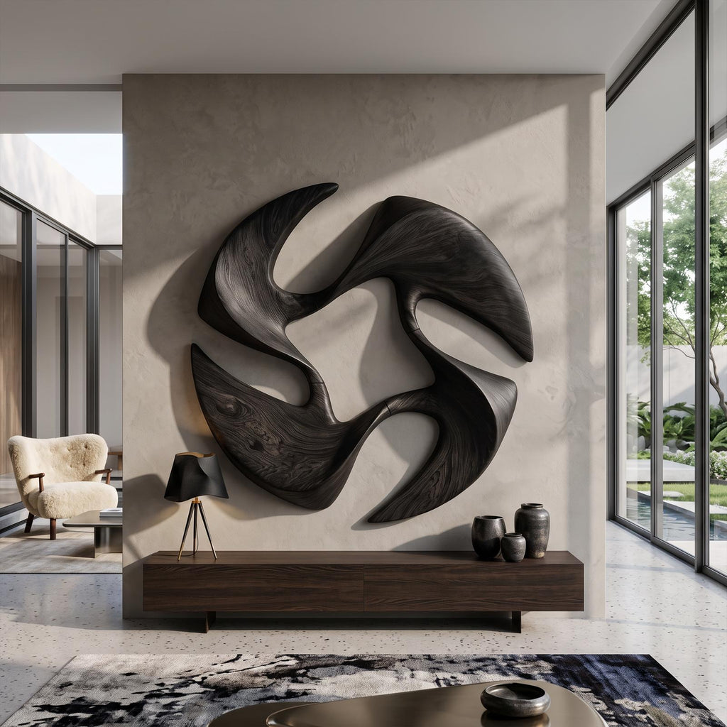 Mid Century Abstract Wall Art For Living Room And Bedroom SINLKIWA161