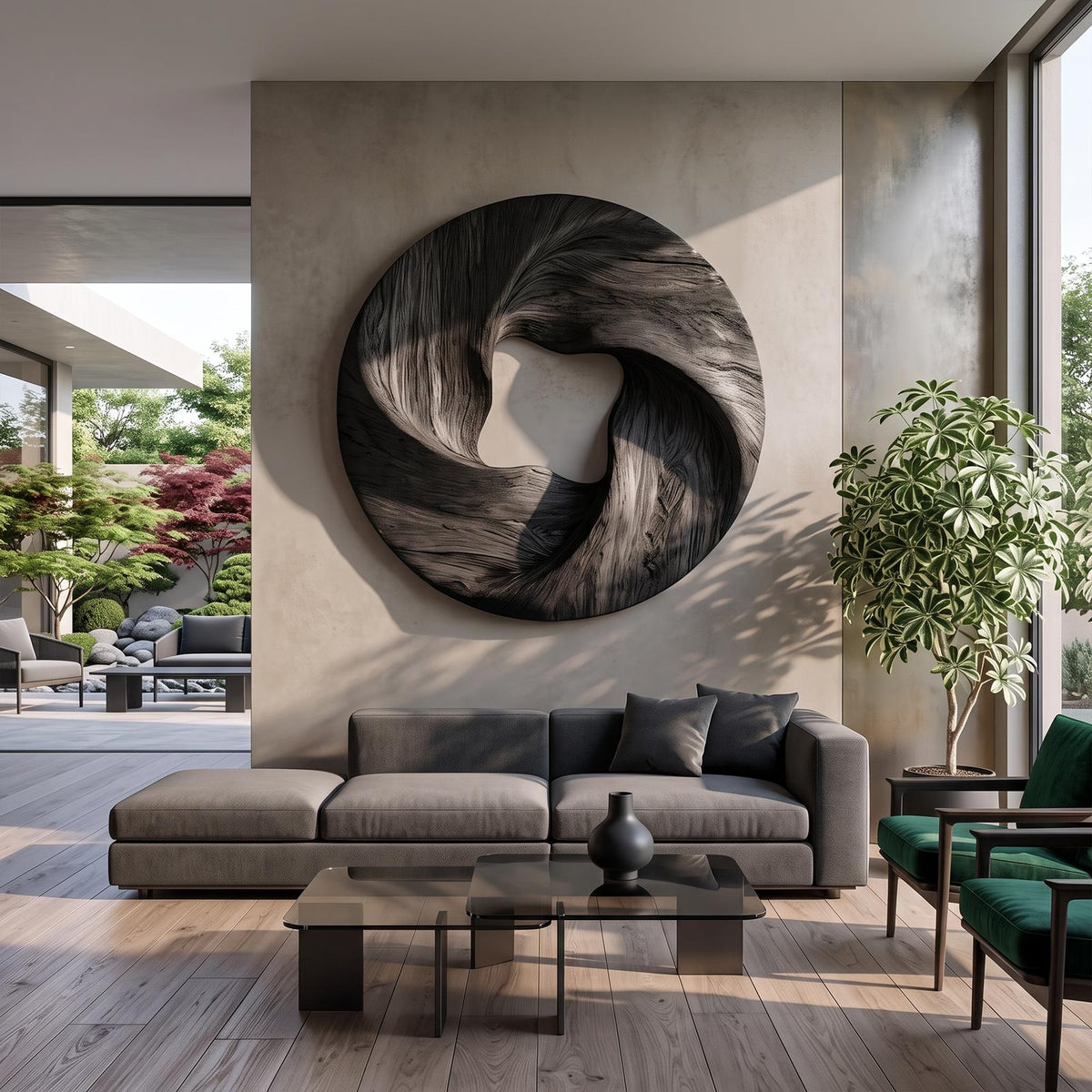 Modern Geometric Wall Sculpture For Living Room And Foyer SINLKIWA162