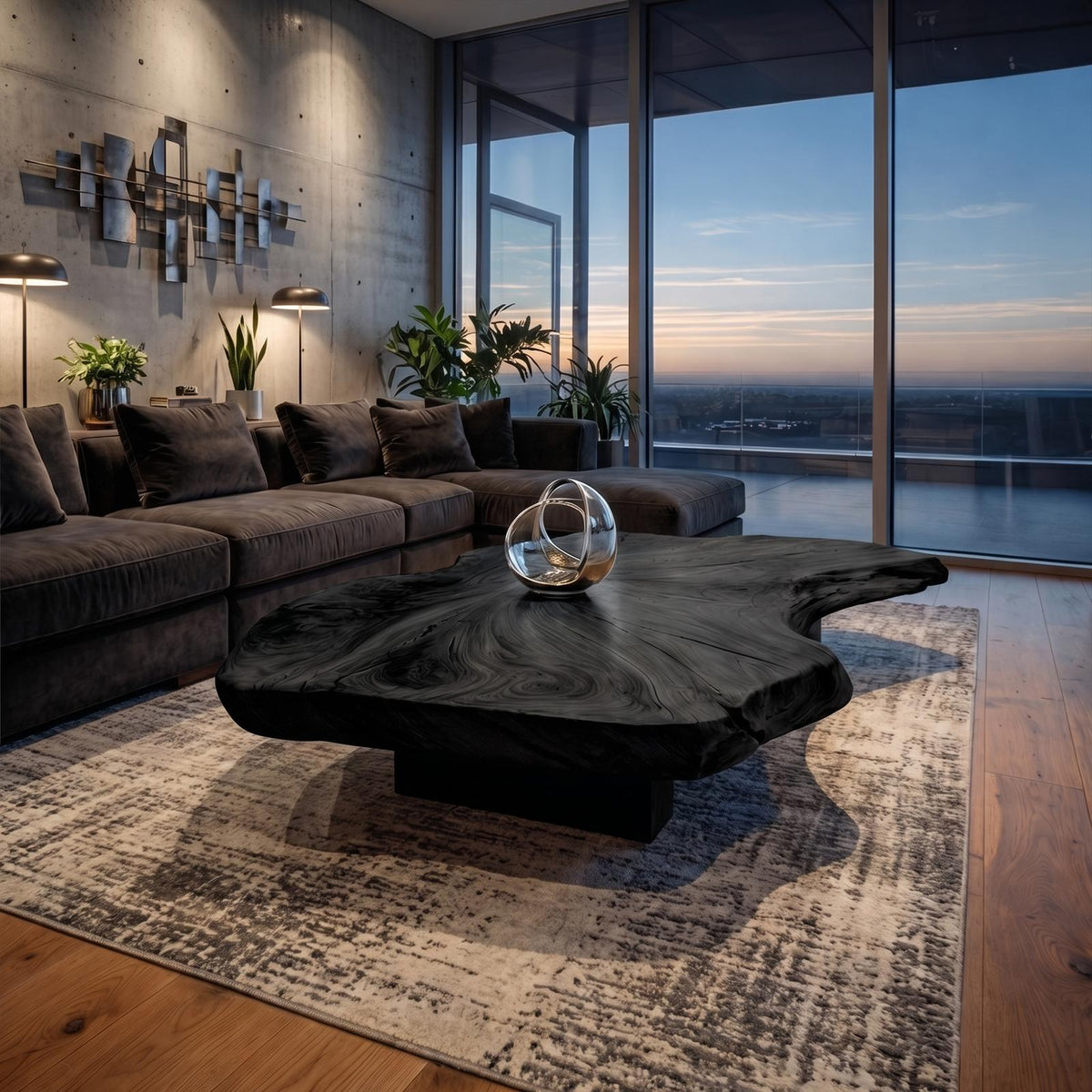 Rustic Organic Coffee Table Living Room Or Family Room SINLKICF133