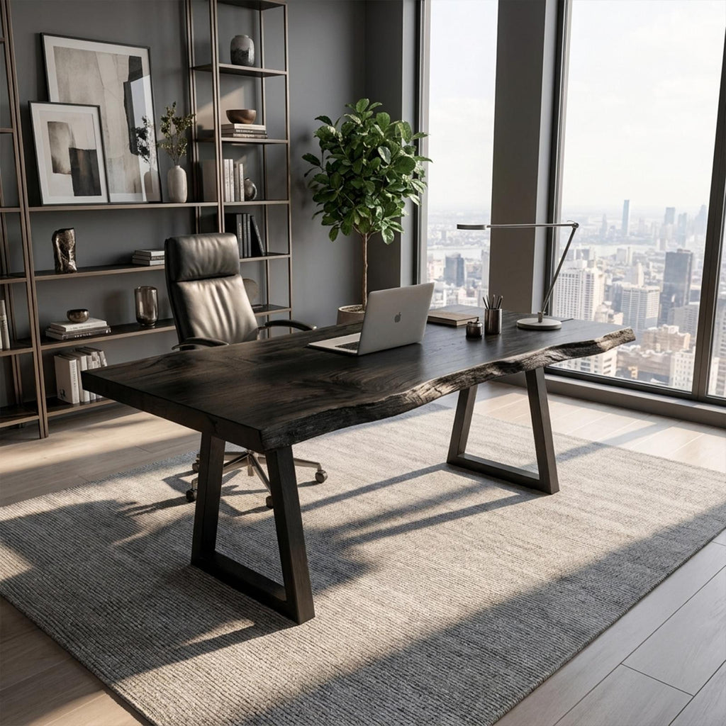 Rustic Natural Work Desk Bedroom And Creative Area