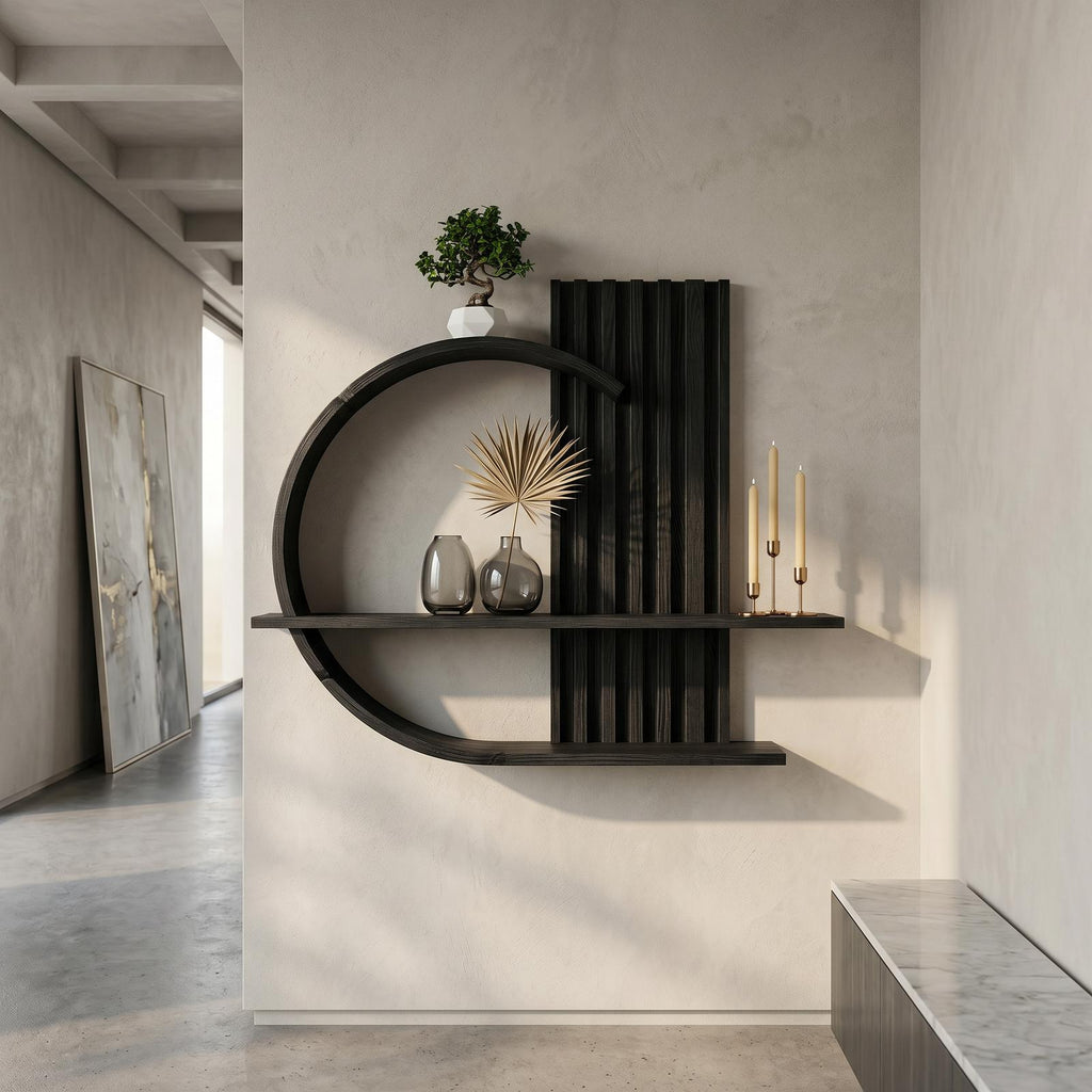 Japandi Organic Modern Wall Shelf Living Room And Bedroom