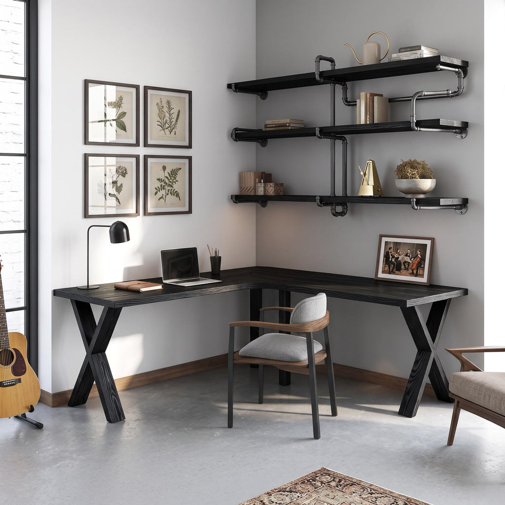 Midcentury Corner Desk Home Office