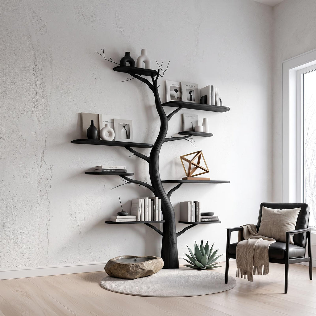Midcentury Tree Shelf Kids Room Nursery