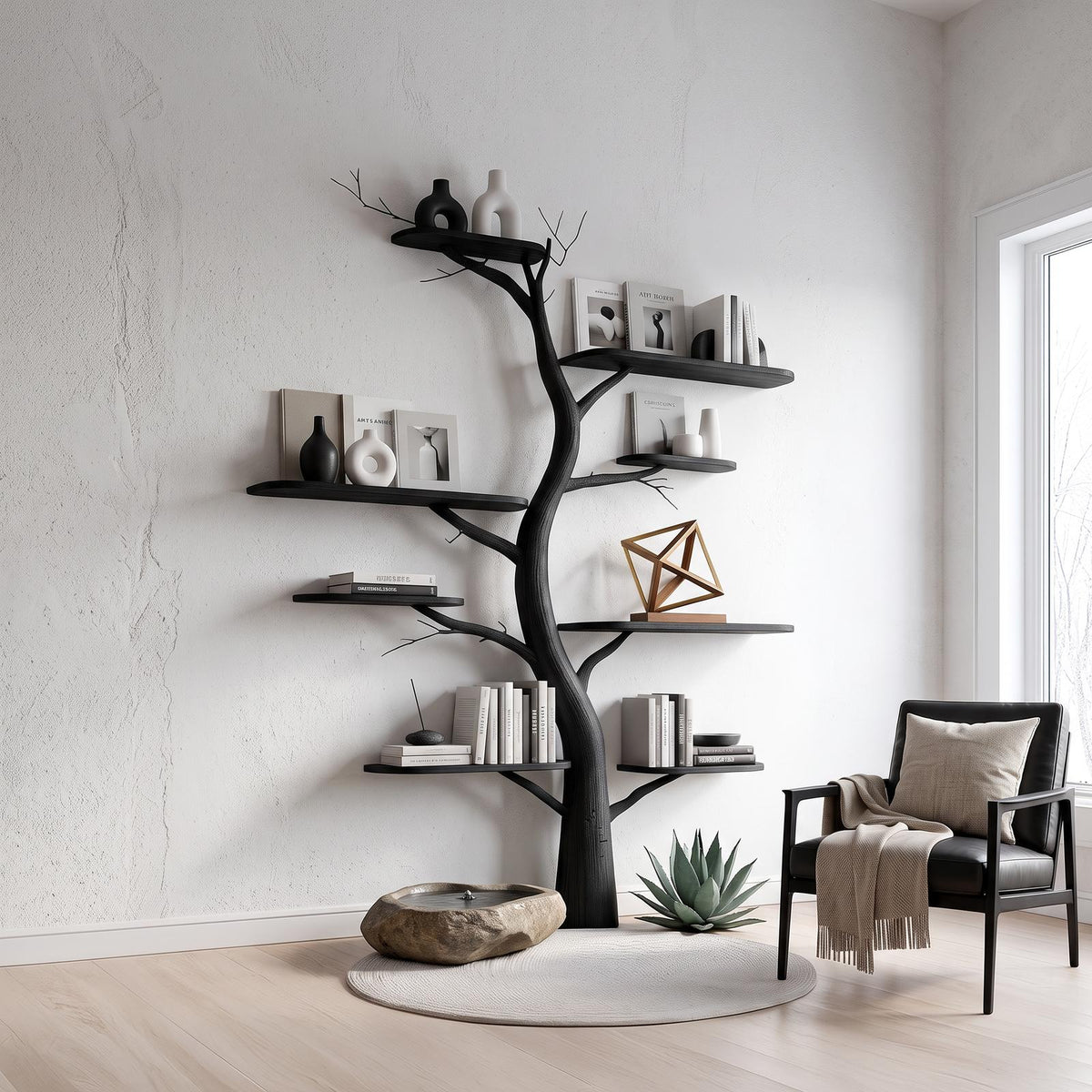 Midcentury Tree Shelf Kids Room Nursery