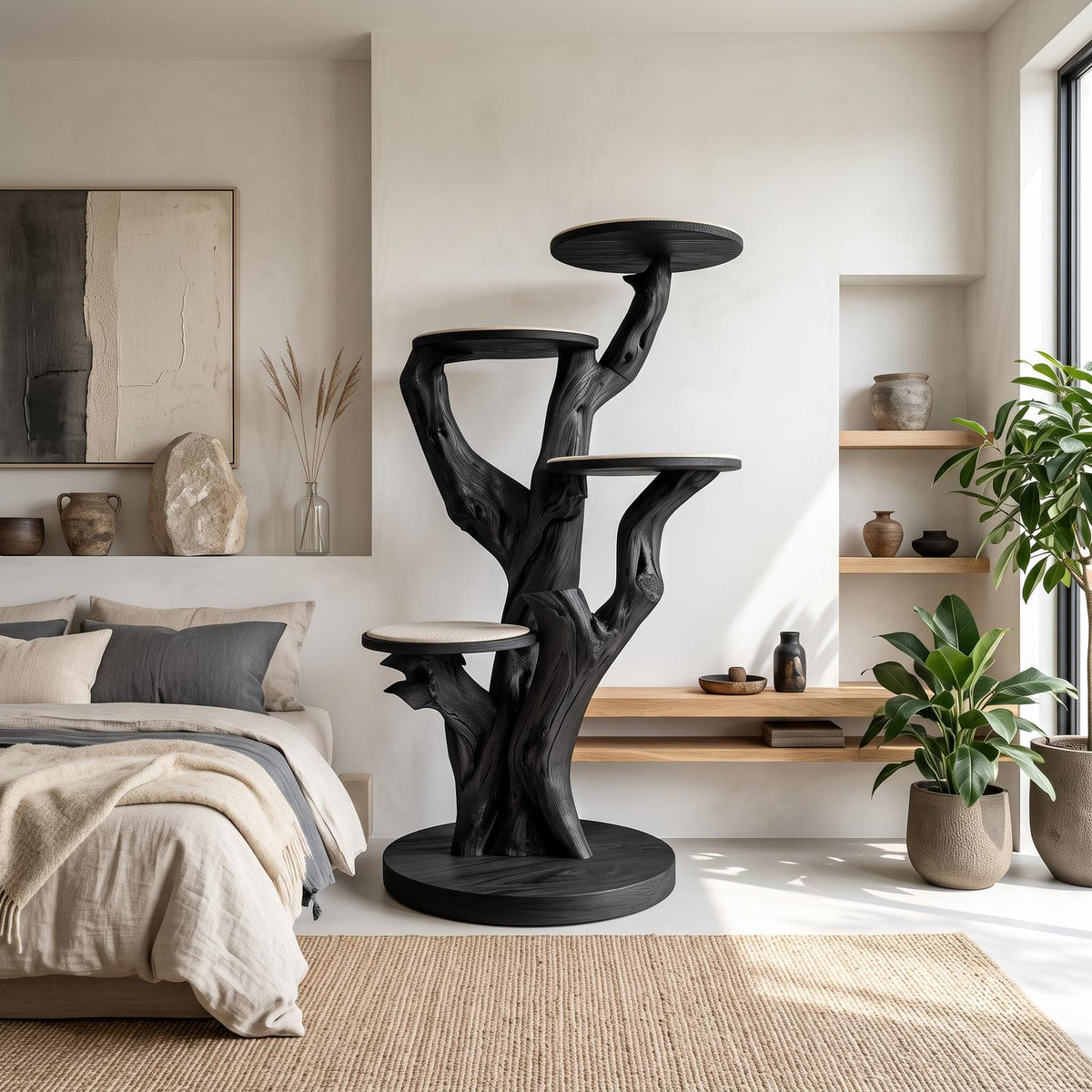 Rustic Cat Tree Tower Living Room And Morden House