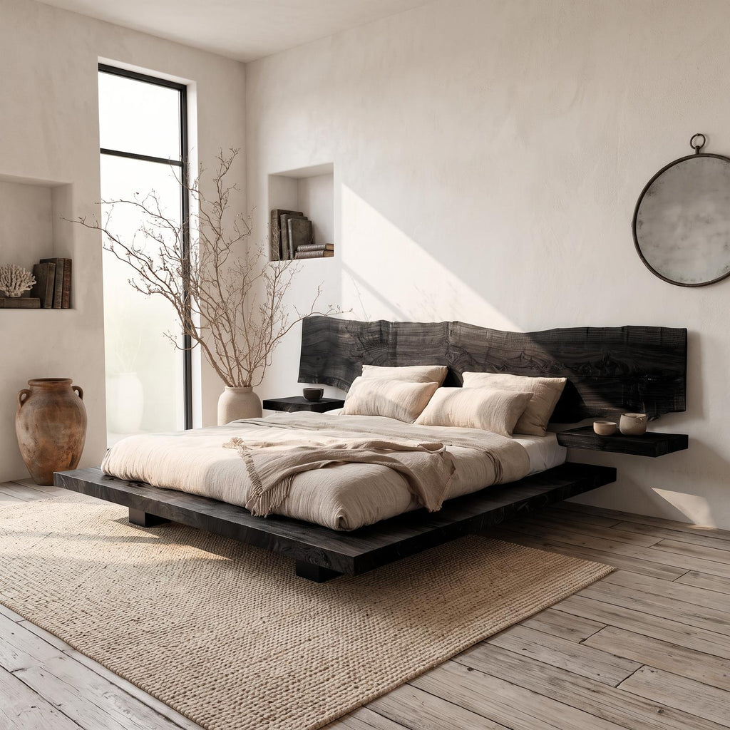 Rustic Bed Frame Farmhouse Bedroom SINLSAWB027