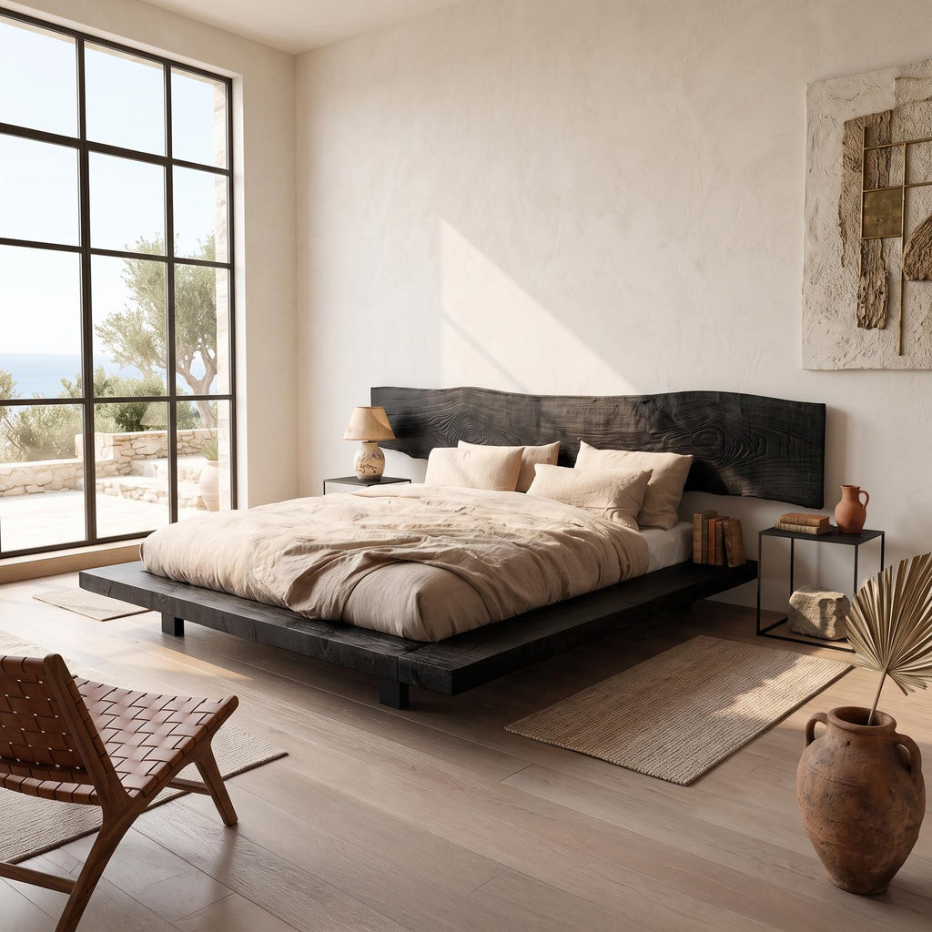 Rustic Bed Frame Cozy Bedroom SINLSAWB029
