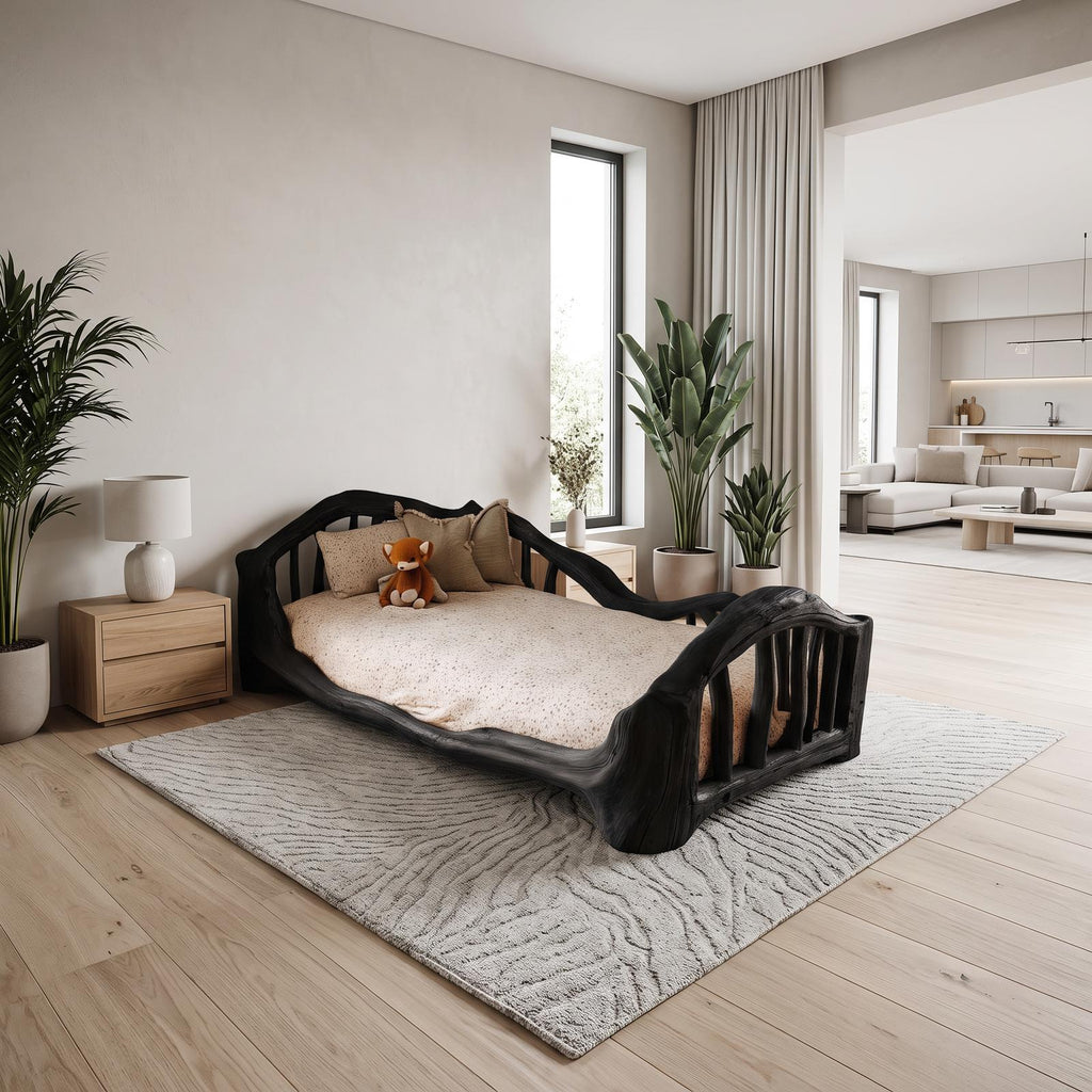 Rustic Toddler Bed Montessori Room SINLSAWB048
