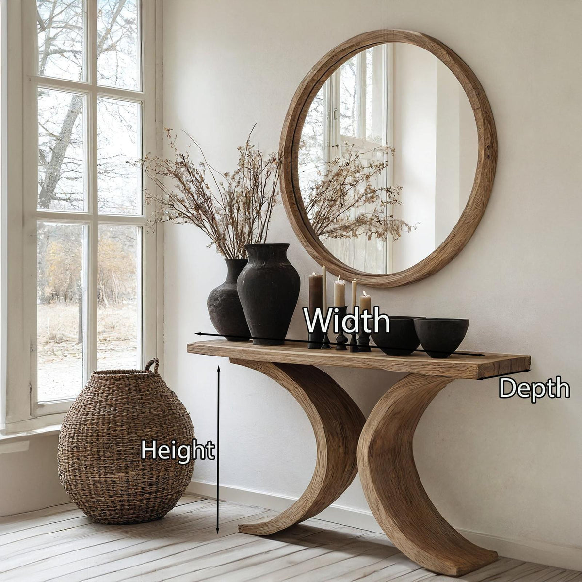 Living Edge Console Table Modern SILDTCS064