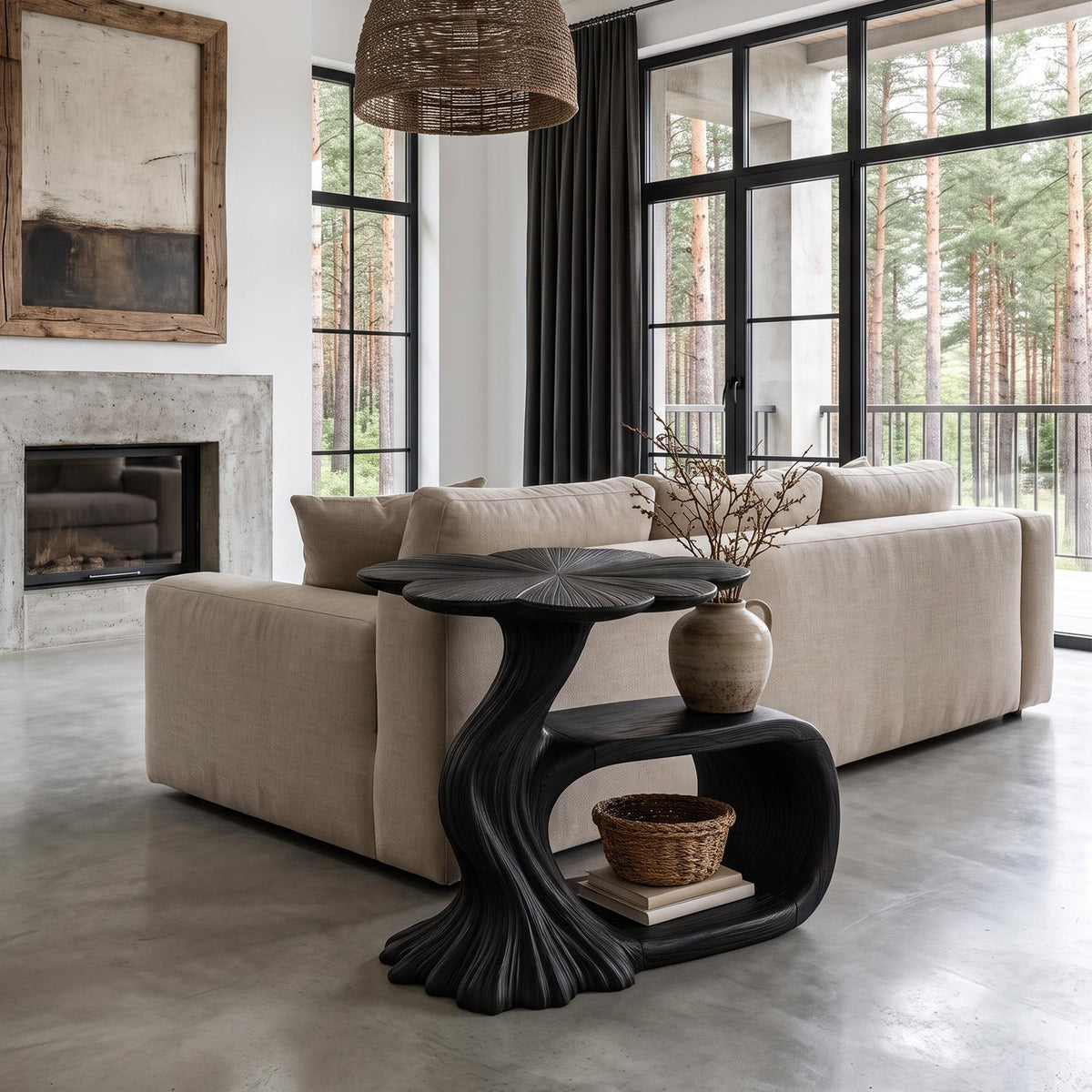 Modern Beside Table Inspired Base For Living Room