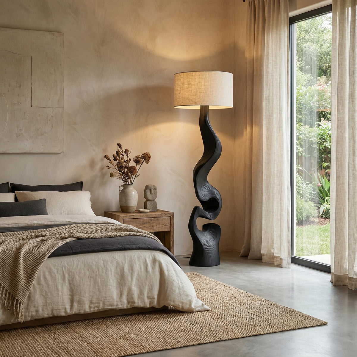 Sculptural Twist Lamp Base Living Room And Bedroom