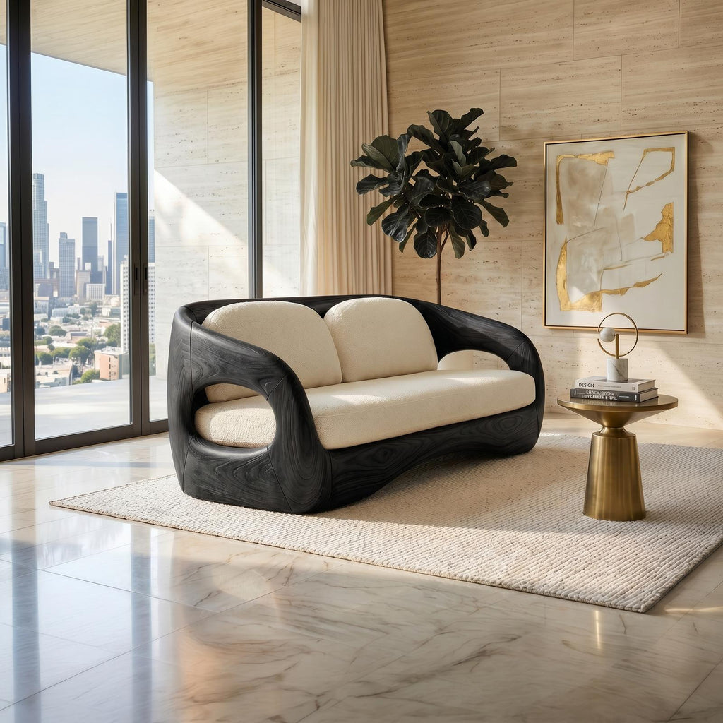Tropical Modern Wooden Sofa For Resort Style Living Space