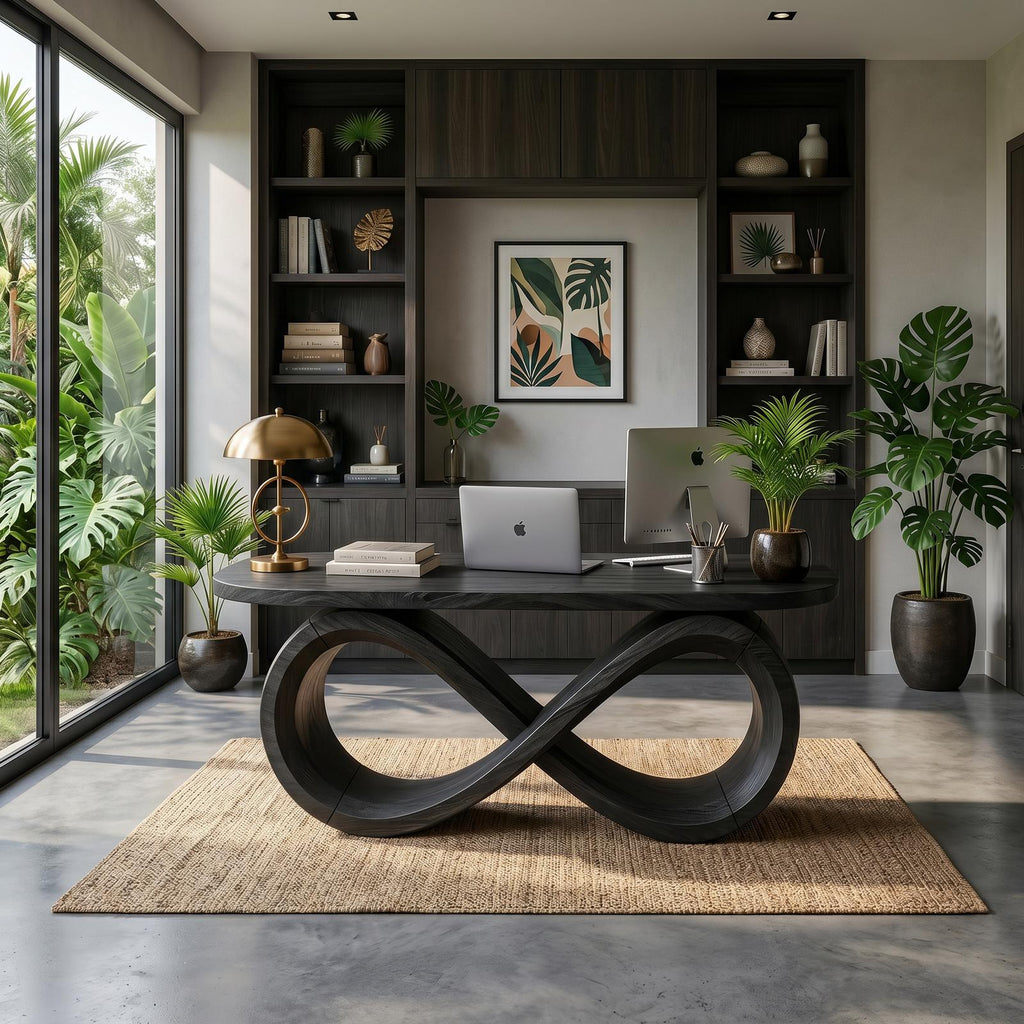Luxury Infinity Base Executive Desk Designer Office