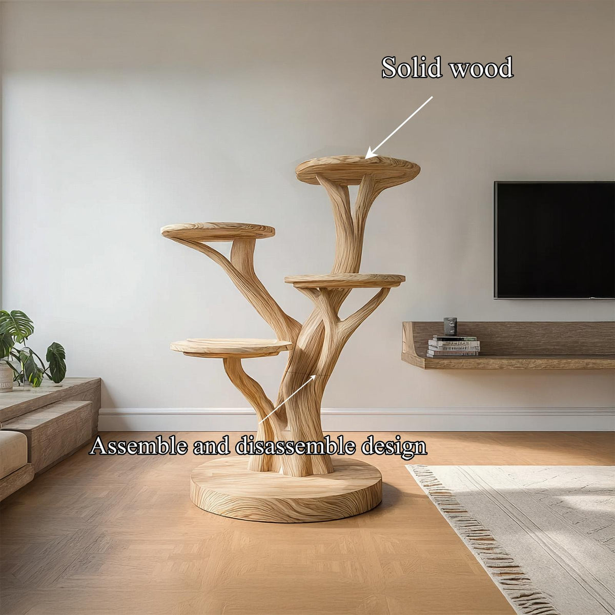 Rustic Cat Standing Tree Living Room Or Pet Space