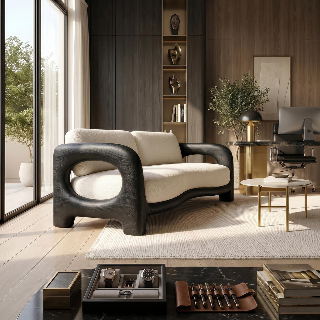 Organic Loop Frame Sofa Luxury Modern Residence SILDTTRSFA002