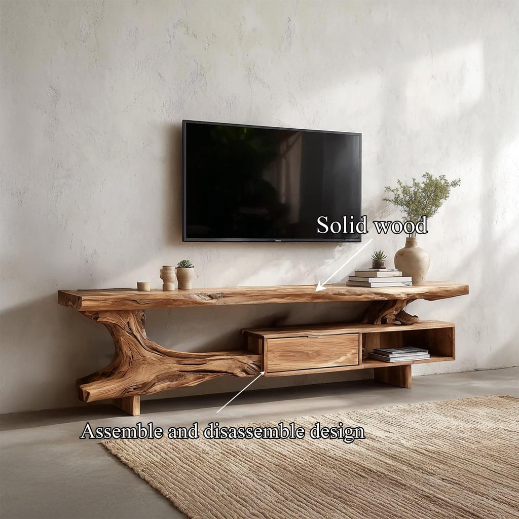 Rustic TV Stand For Living Room And Home Interior