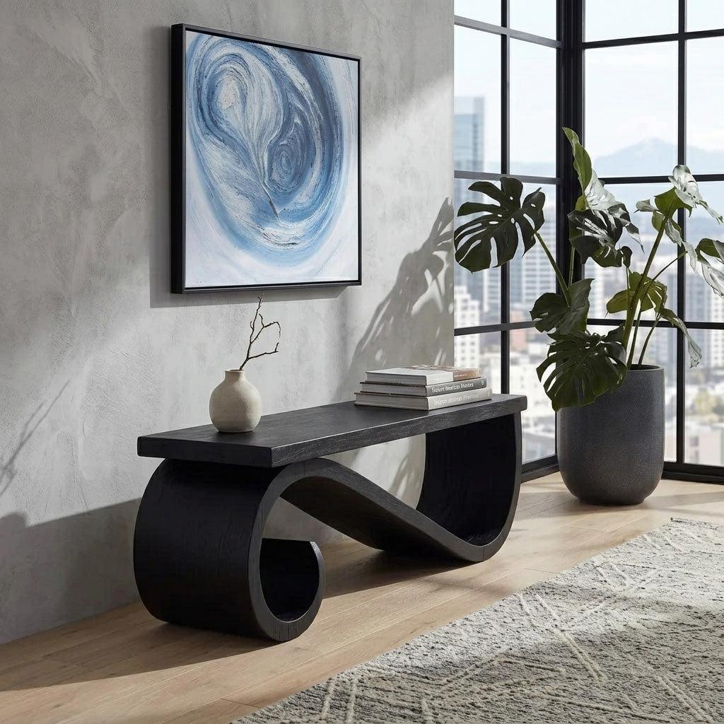 Organic Sculptural Bench For Entryway Or Living Room SITHHNCHR064