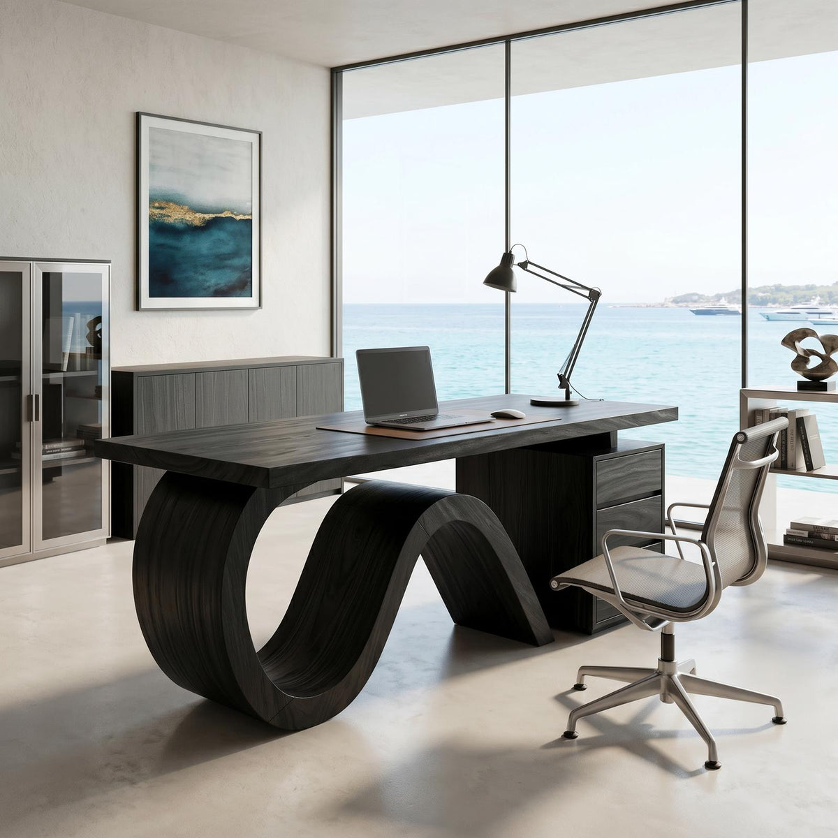 Organic Live Edge Executive Desk City Office