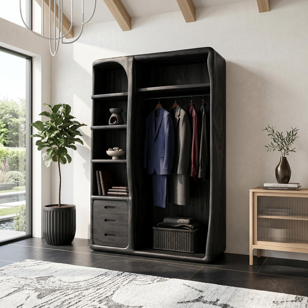 Scandinavian Organic Edge Wardrobe For Master Suite Interior SILDTTNWDE001