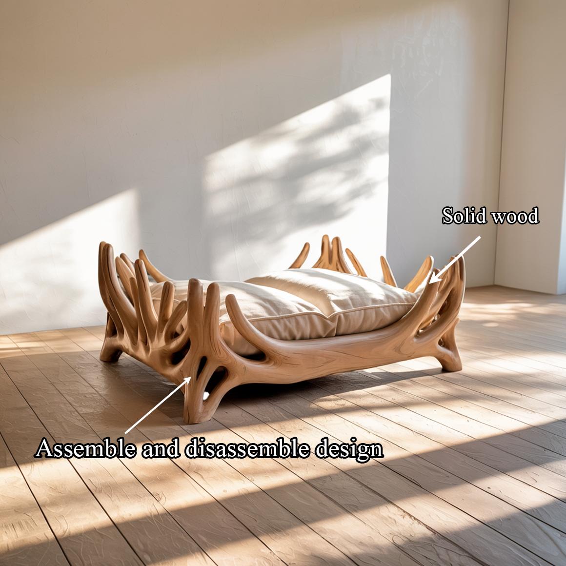 Rustic Pet Furniture Bed For Living Room And Home Space