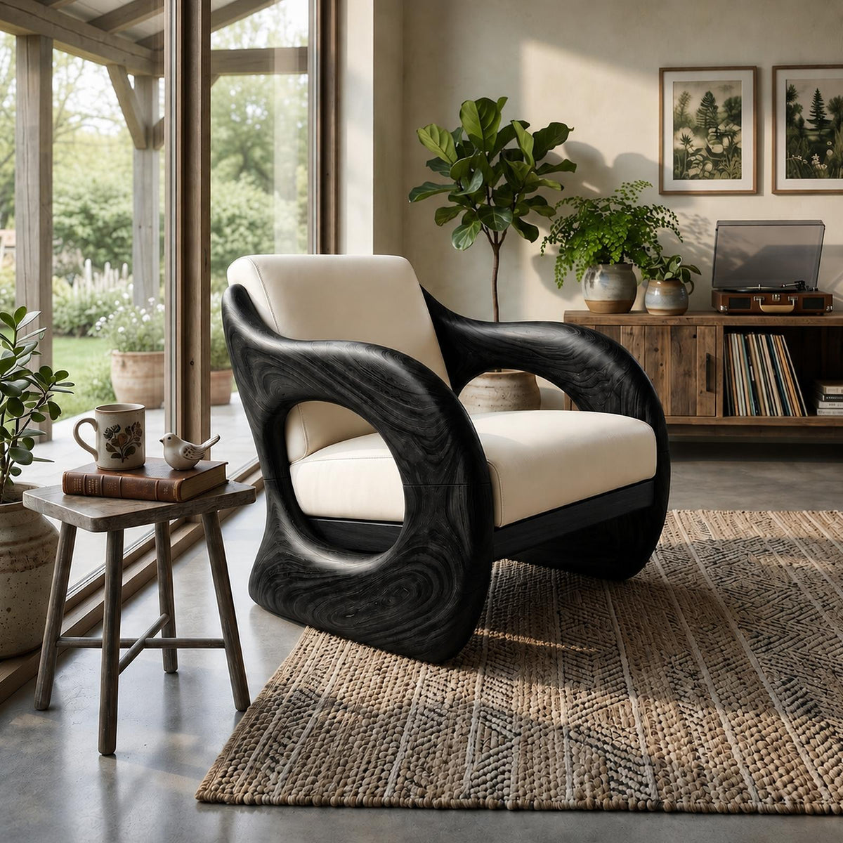 Futuristic Organic Lounge Chair for High-End Urban Residences SILDTTRCHR030