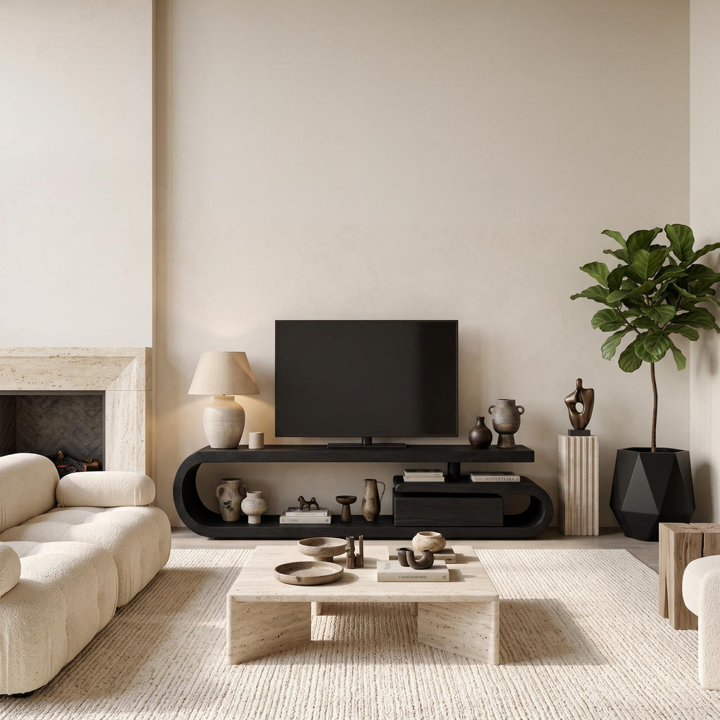 Handcrafted TV Cabinet For Living Room Media Use