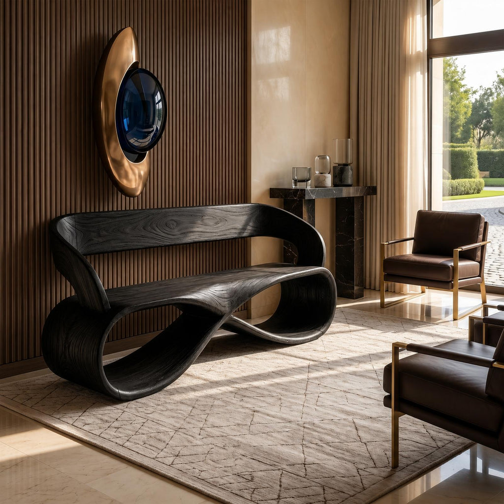 Luxury Solid Wood Bench Designer Interior SILDTTRBEN056