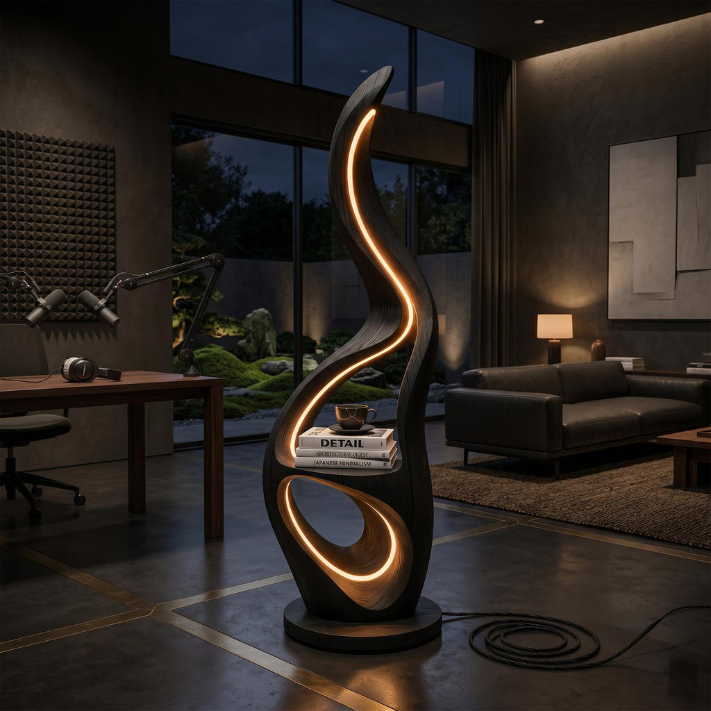 Contemporary Ring Lamp With Table For Lounge SILDTTNLAM020