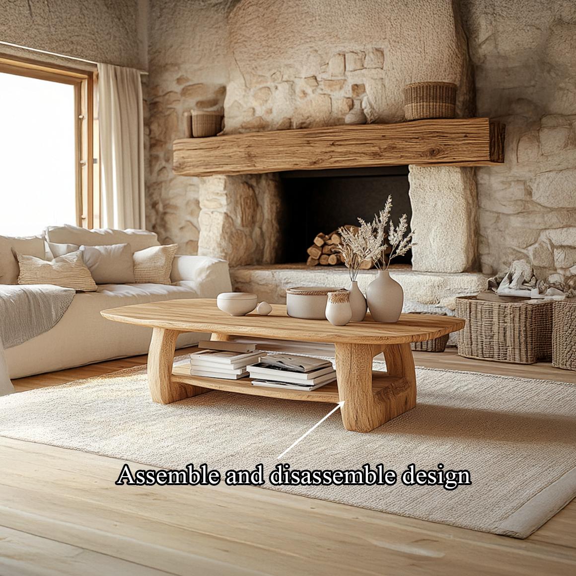 Rustic Organic Coffee Table Living Room Or Cottage Room