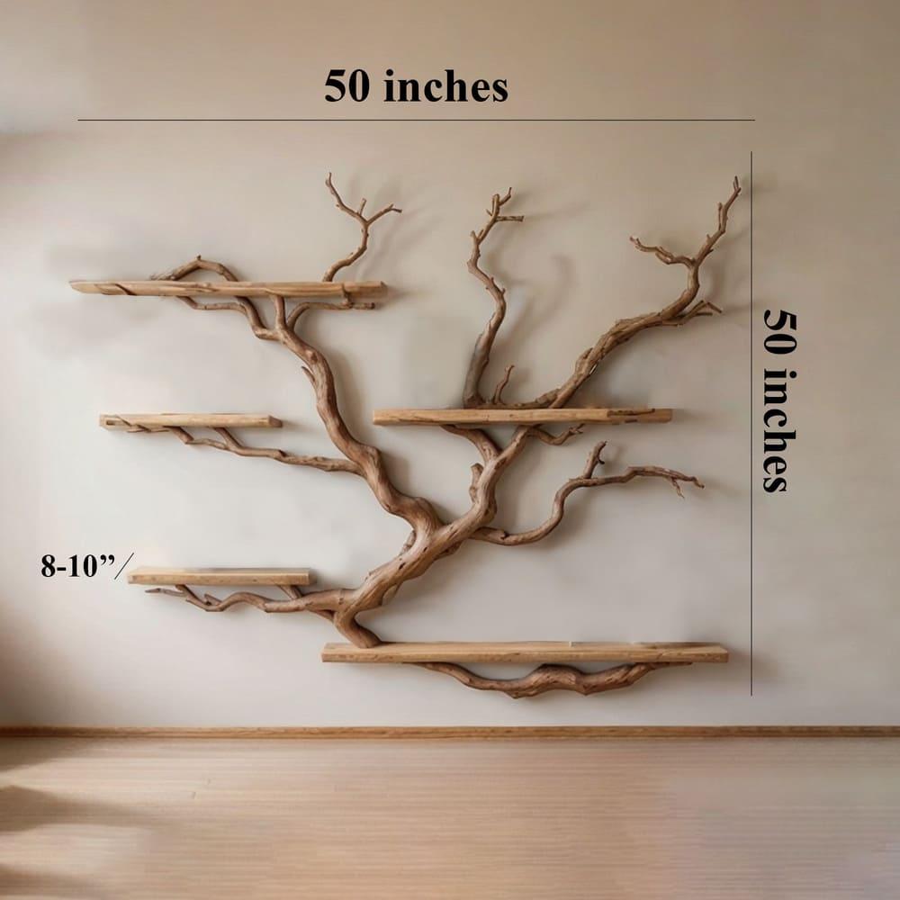 Tree Bookshelf Solid Wood Driftwood Bookcase