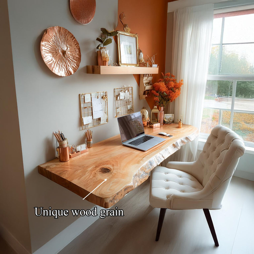 Rustic Floating Desk Living Home Office