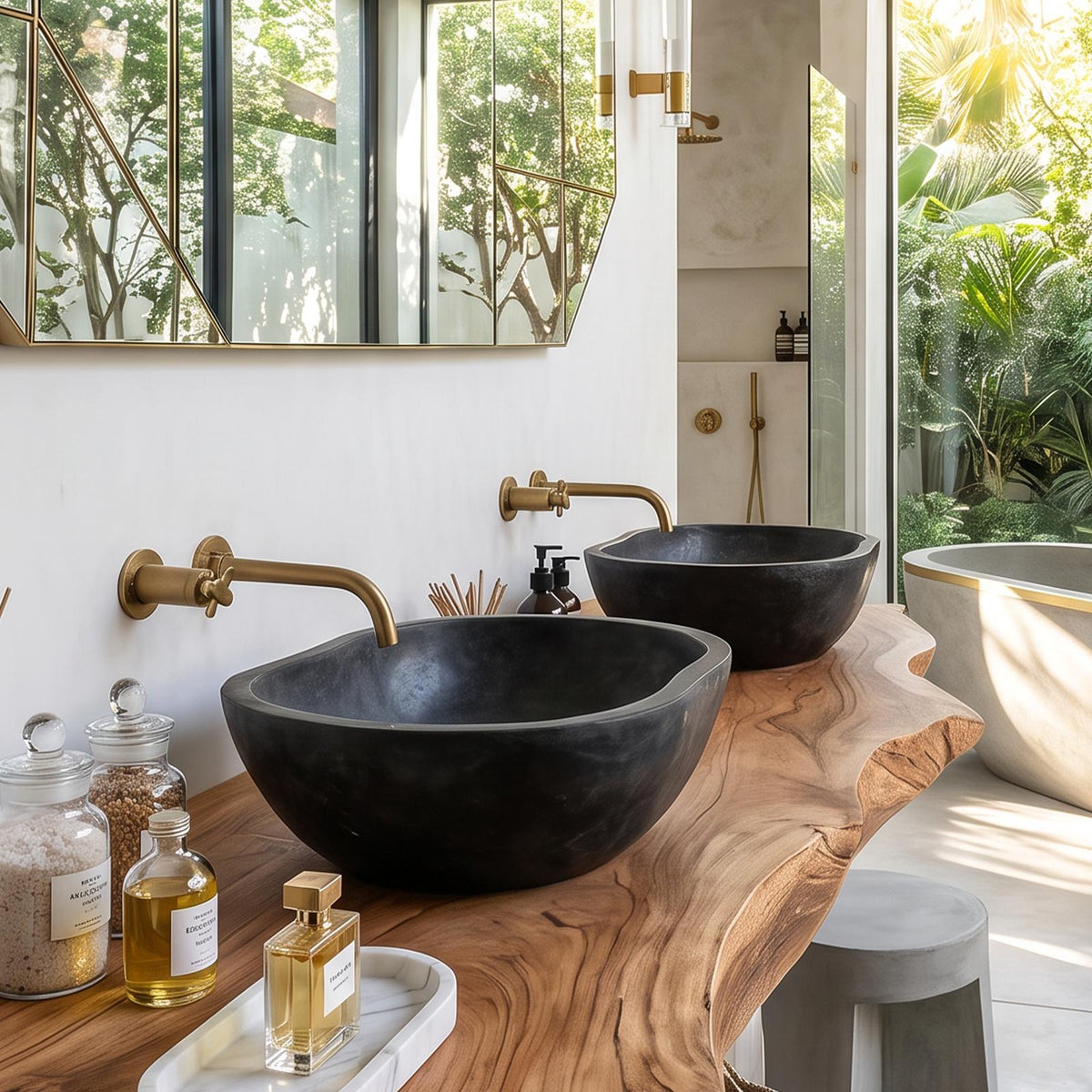 Wooden Vessel Sink Handcrafted For Bathroom Renovation