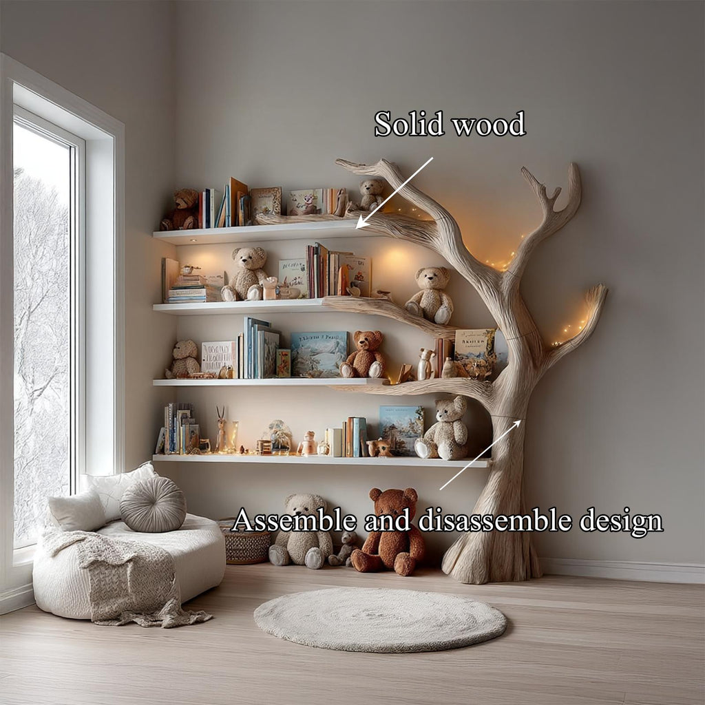 Midcentury Tree Bookcase Study Room Nursery
