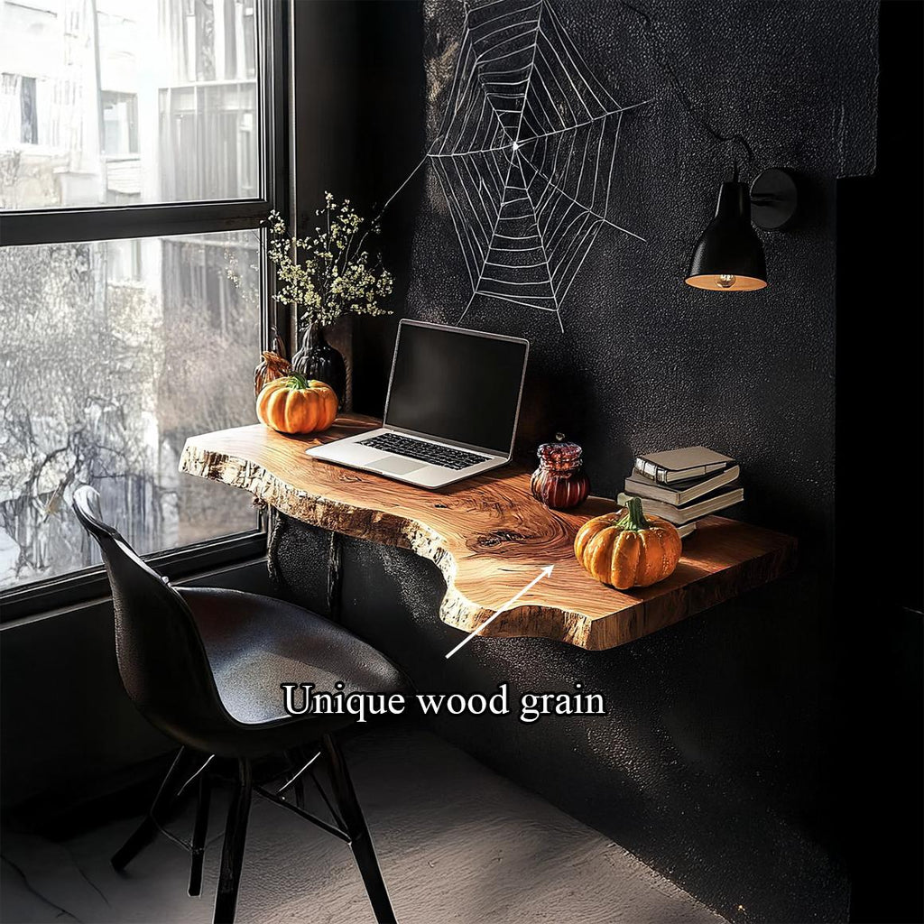 Rustic Halloween Floating Desk Shelf Living Room