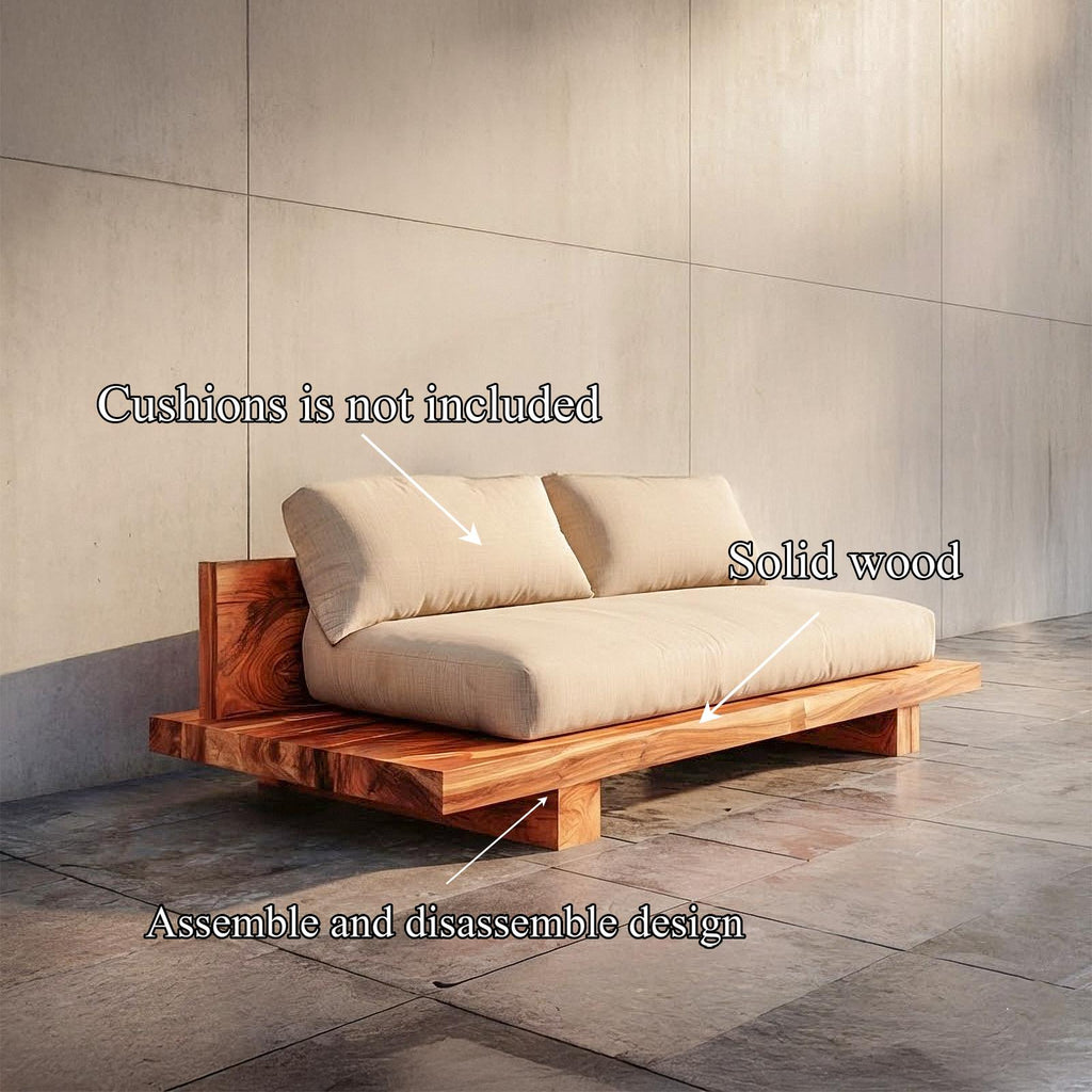 Minimal Platform Sofa Frame Solid Wood Low Pallet Base Design Living Room And Lounge