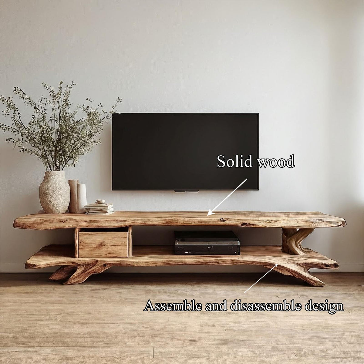 Rustic TV Console For Living Room And Family Space