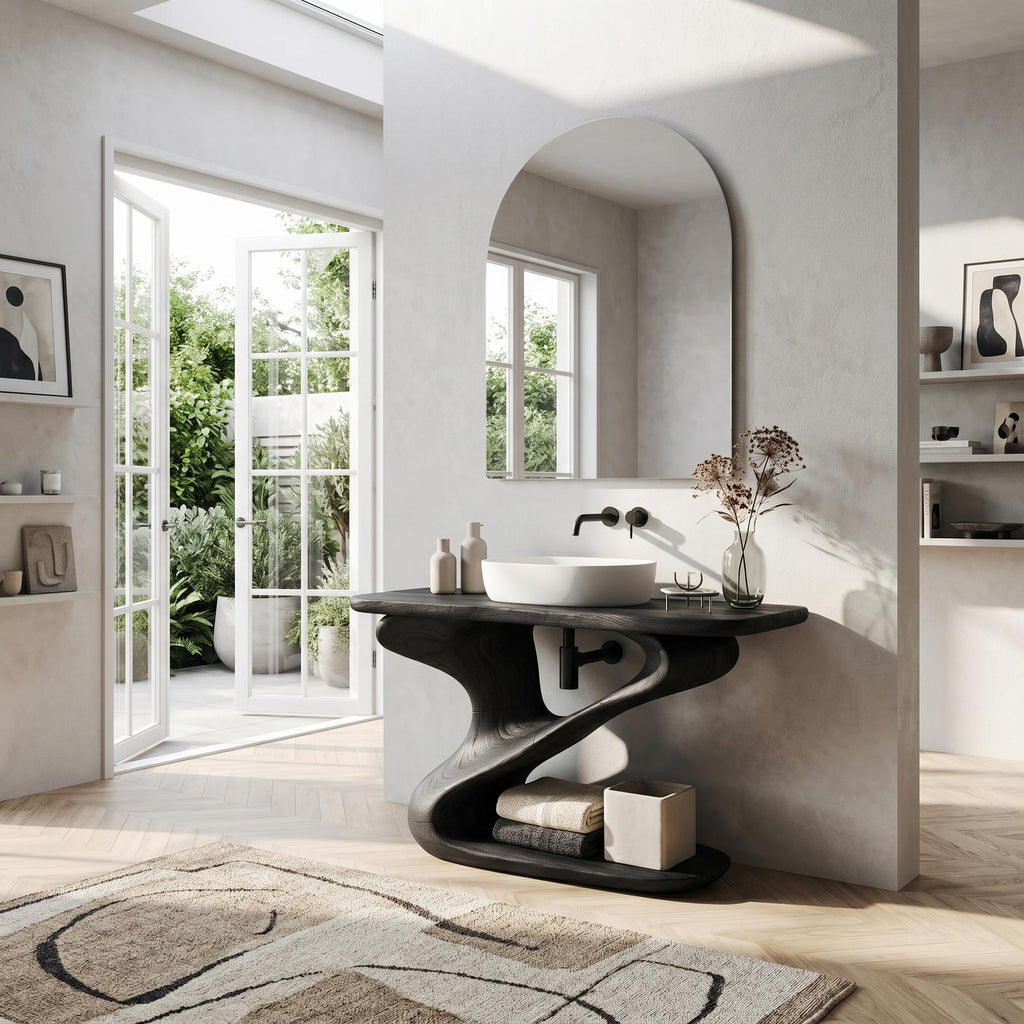 Rustic Live Edge Vanity For Natural Bathroom Design