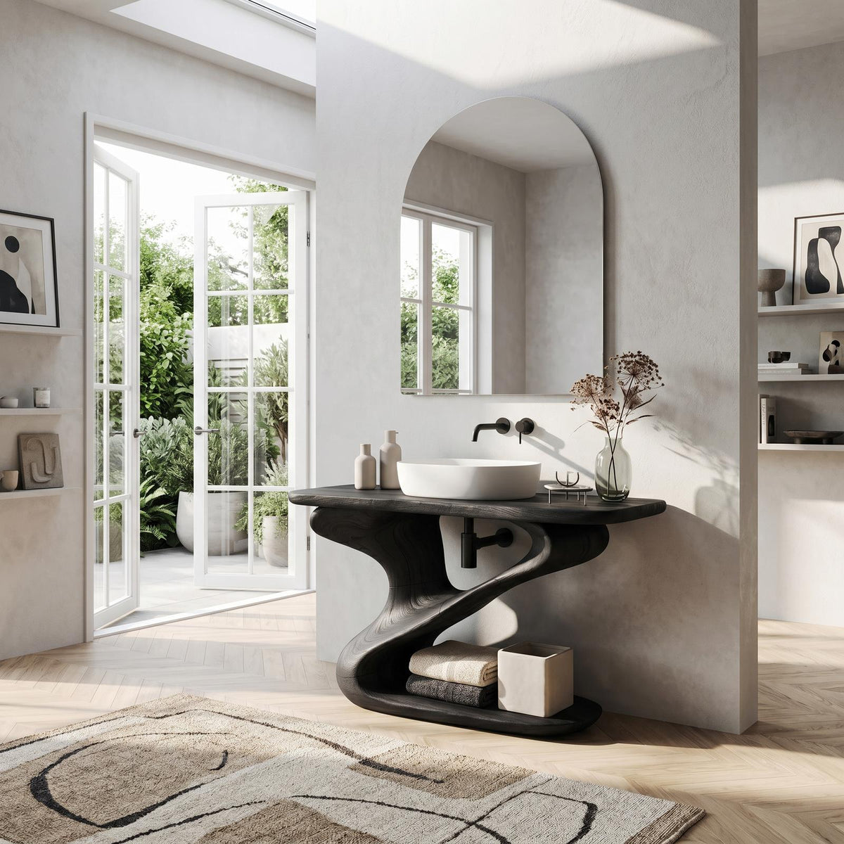 Rustic Live Edge Vanity For Natural Bathroom Design