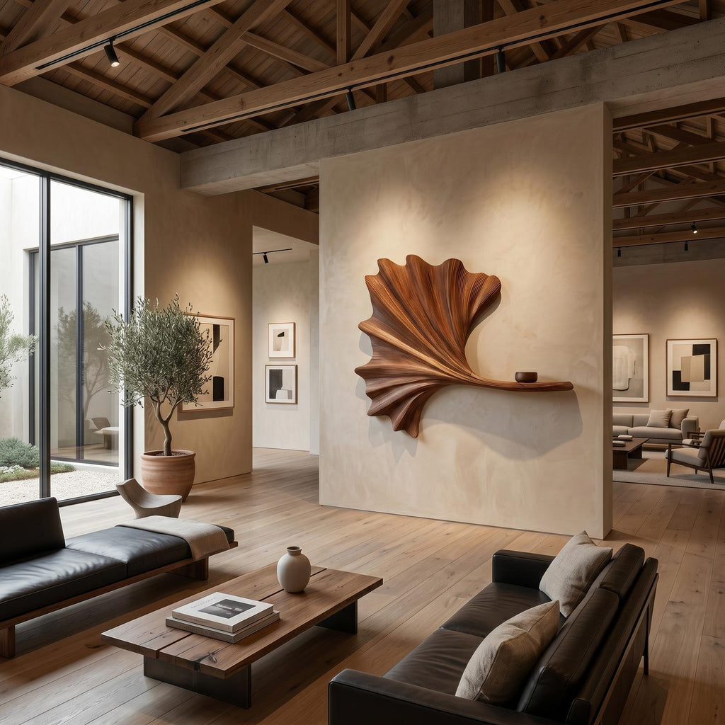 Contemporary Ginkgo Leaf Wall Shelf For Interior SILDTTNWA160