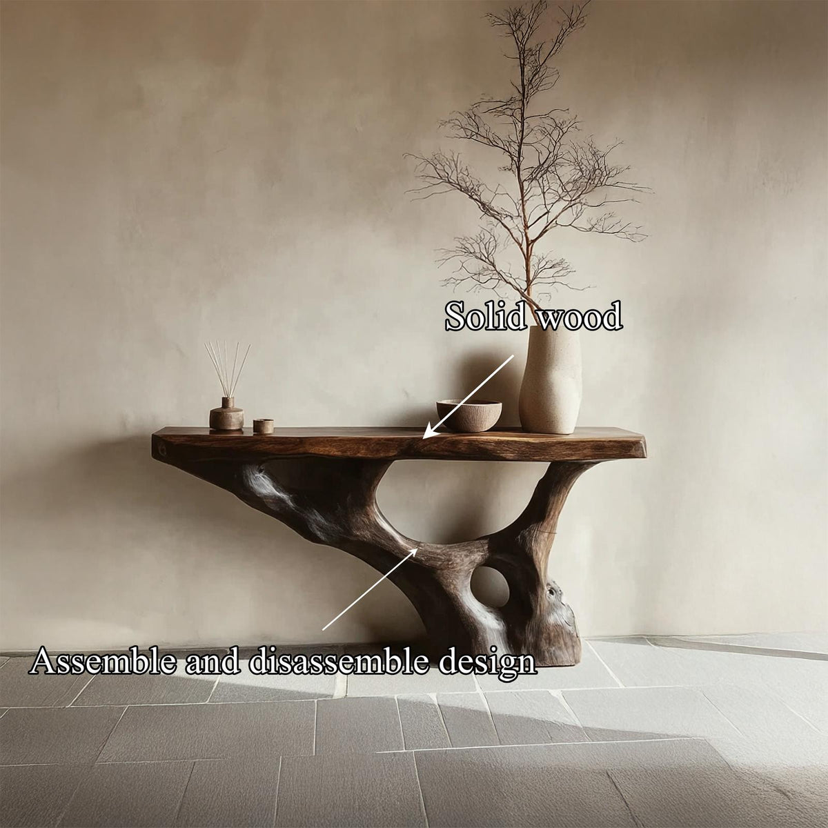 Rustic Console Table Living Room Or Entryway