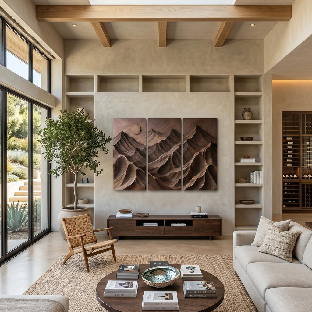 Contemporary Mountain Panel Wall Art For Modern Interior SILDTTNWA179