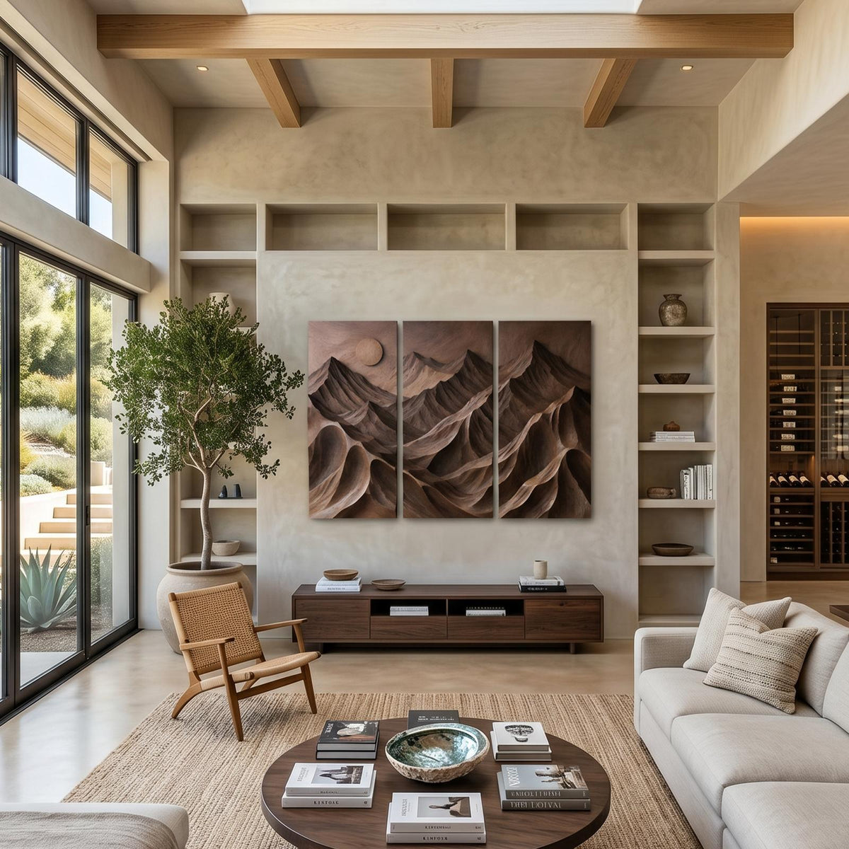 Contemporary Mountain Panel Wall Art For Modern Interior SILDTTNWA179