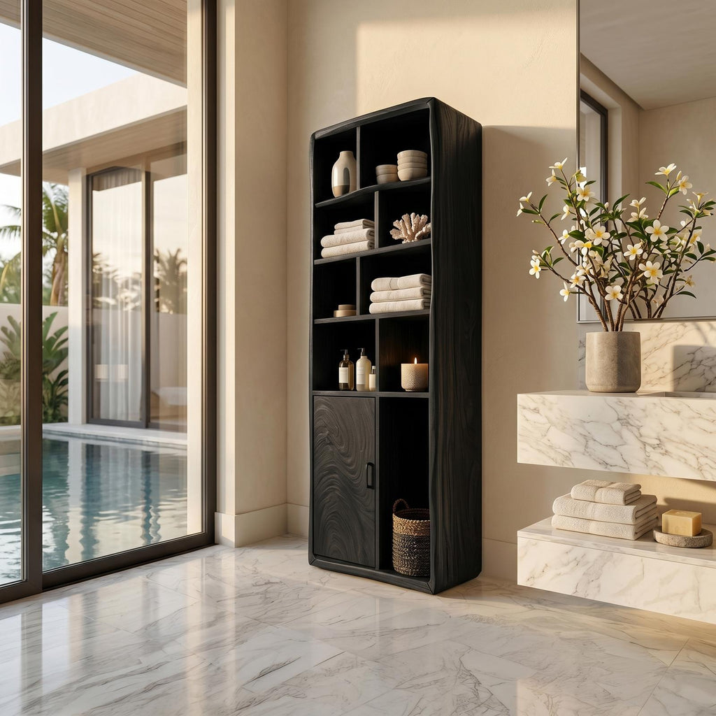 Minimalist Wood Display Storage Cabinet, Coastal Residence Oak Sideboard Credenza